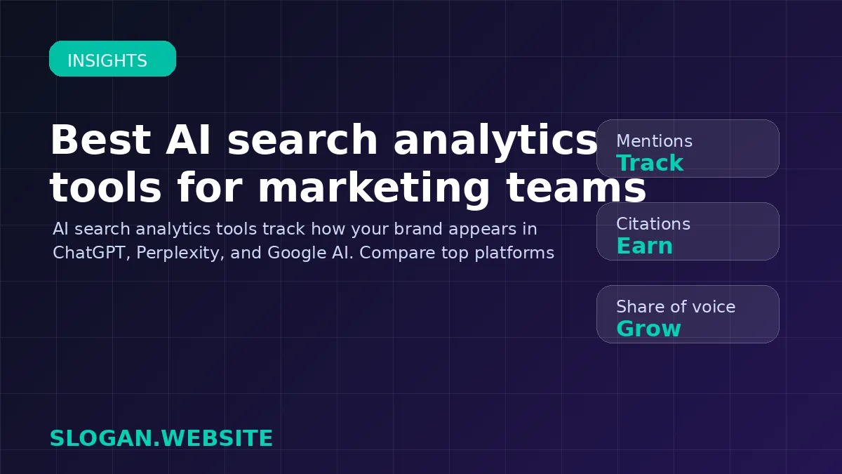 Best AI search analytics tools for marketing teams