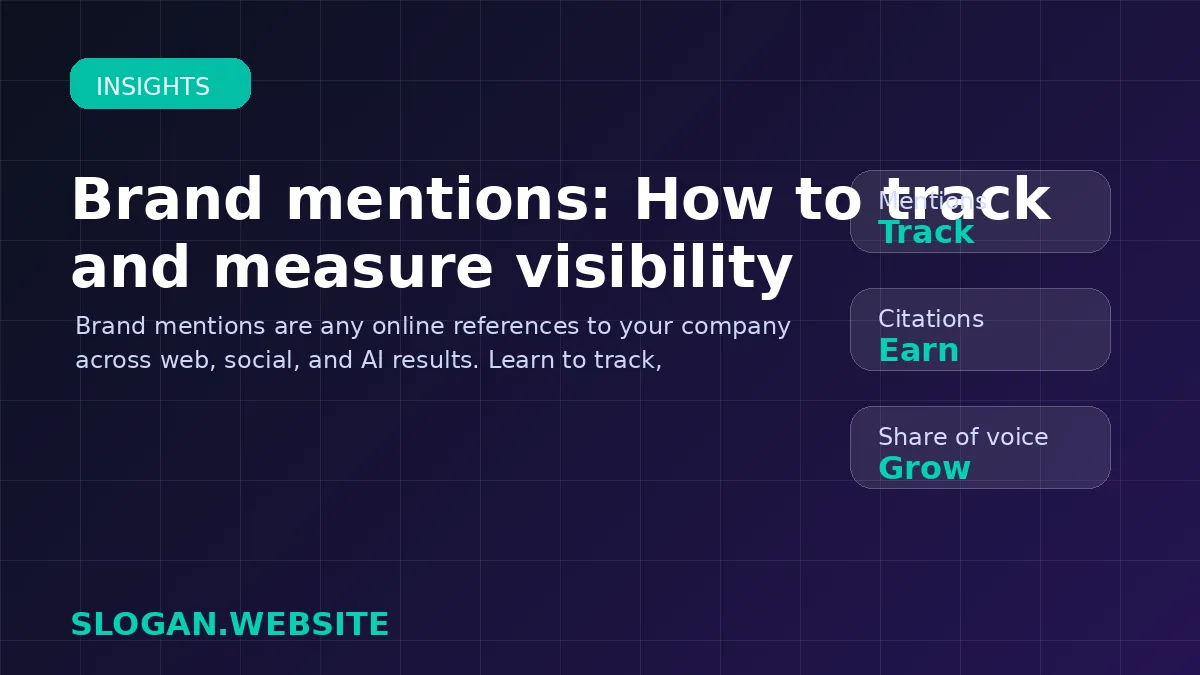 Brand mentions: How to track and measure visibility