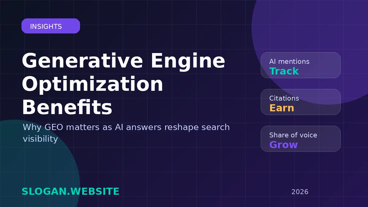 Generative Engine Optimization Benefits: Why GEO Matters