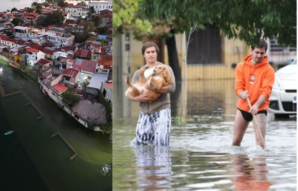 VIDEO: quedara bajo el agua, así luce la isla de Flores tras inundaciones