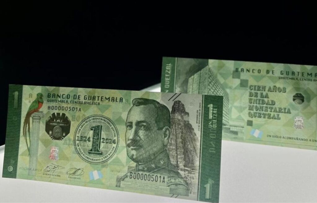 Billete Conmemorativo de Q1 de Guatemala Nombrado entre los Mejores del Mundo