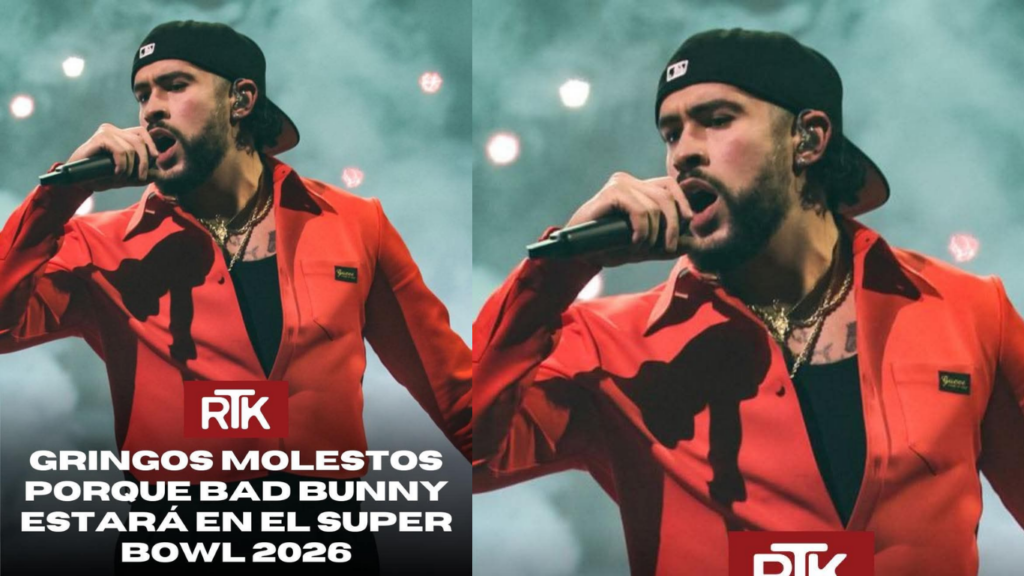 Bad Bunny confirmado como artista principal del show de medio tiempo del Super Bowl 2026.